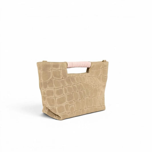Mini Ella Crossbody in Embossed Suede