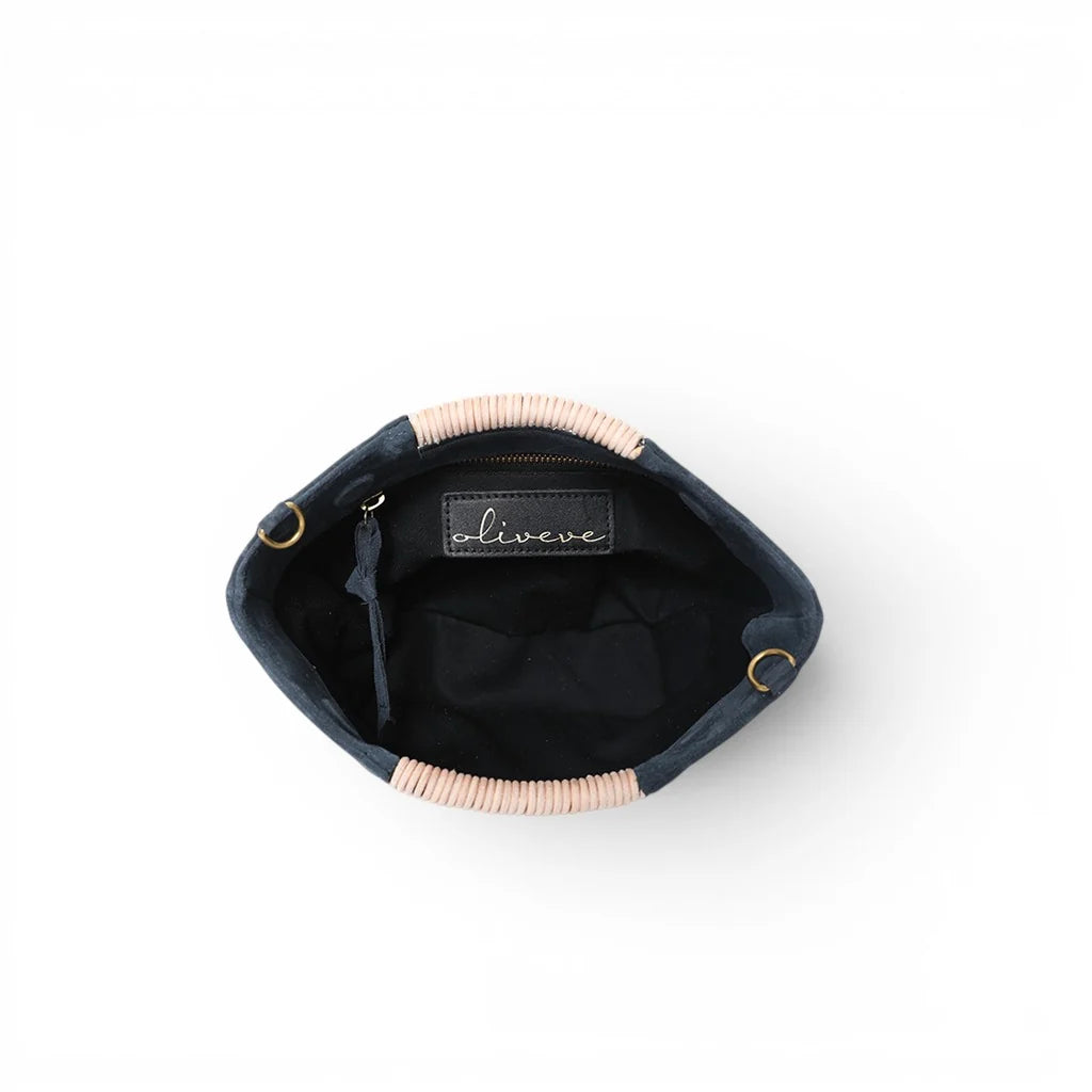 Mini Ella Crossbody in Embossed Suede