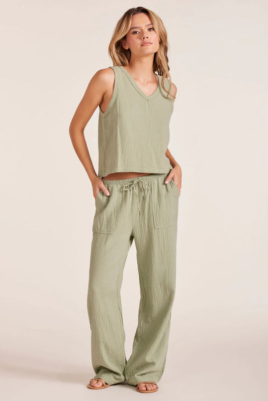 Wide Leg Small Waistband Pants