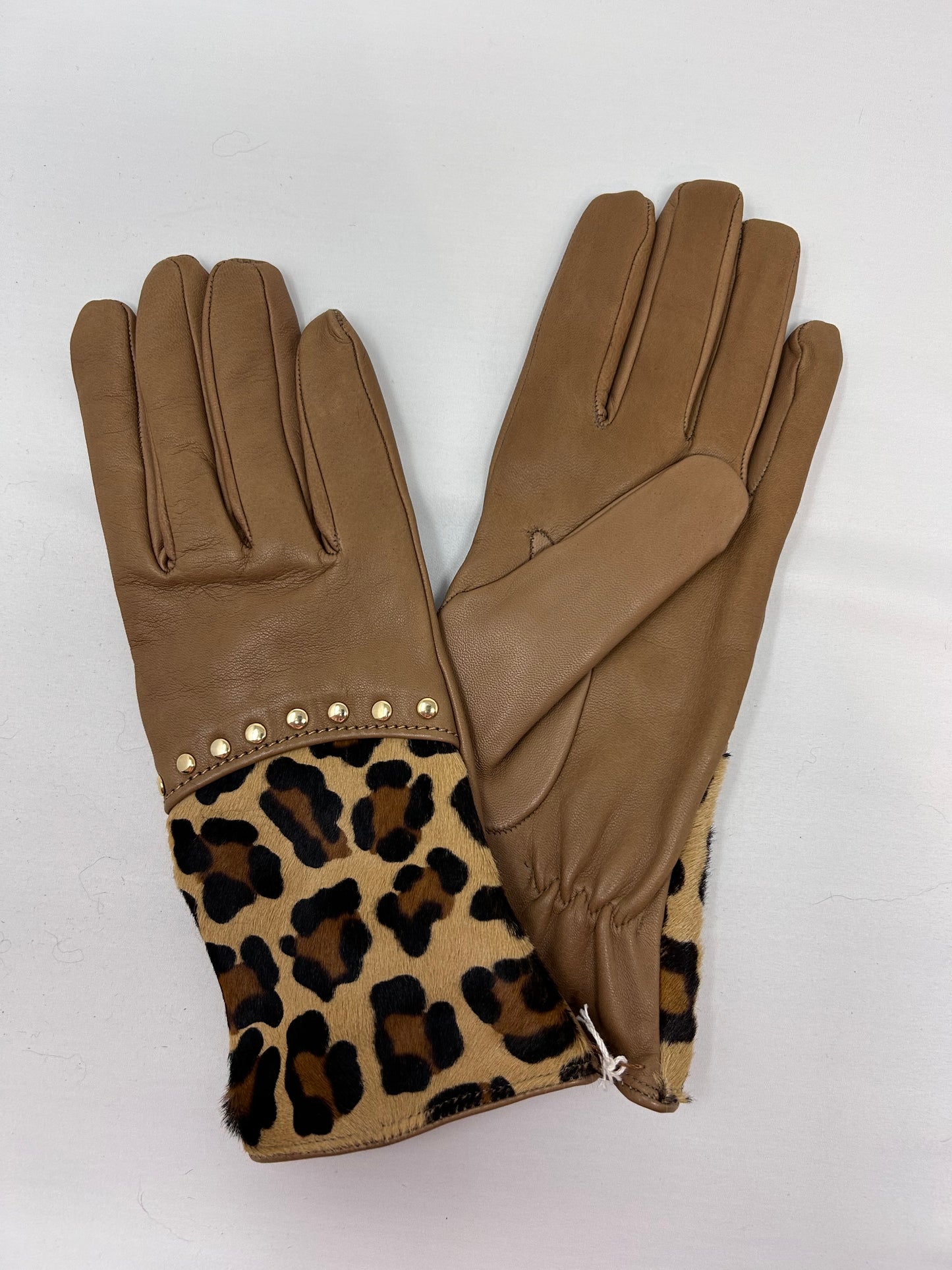 Cashmere Lined Studded Nappa Gloves