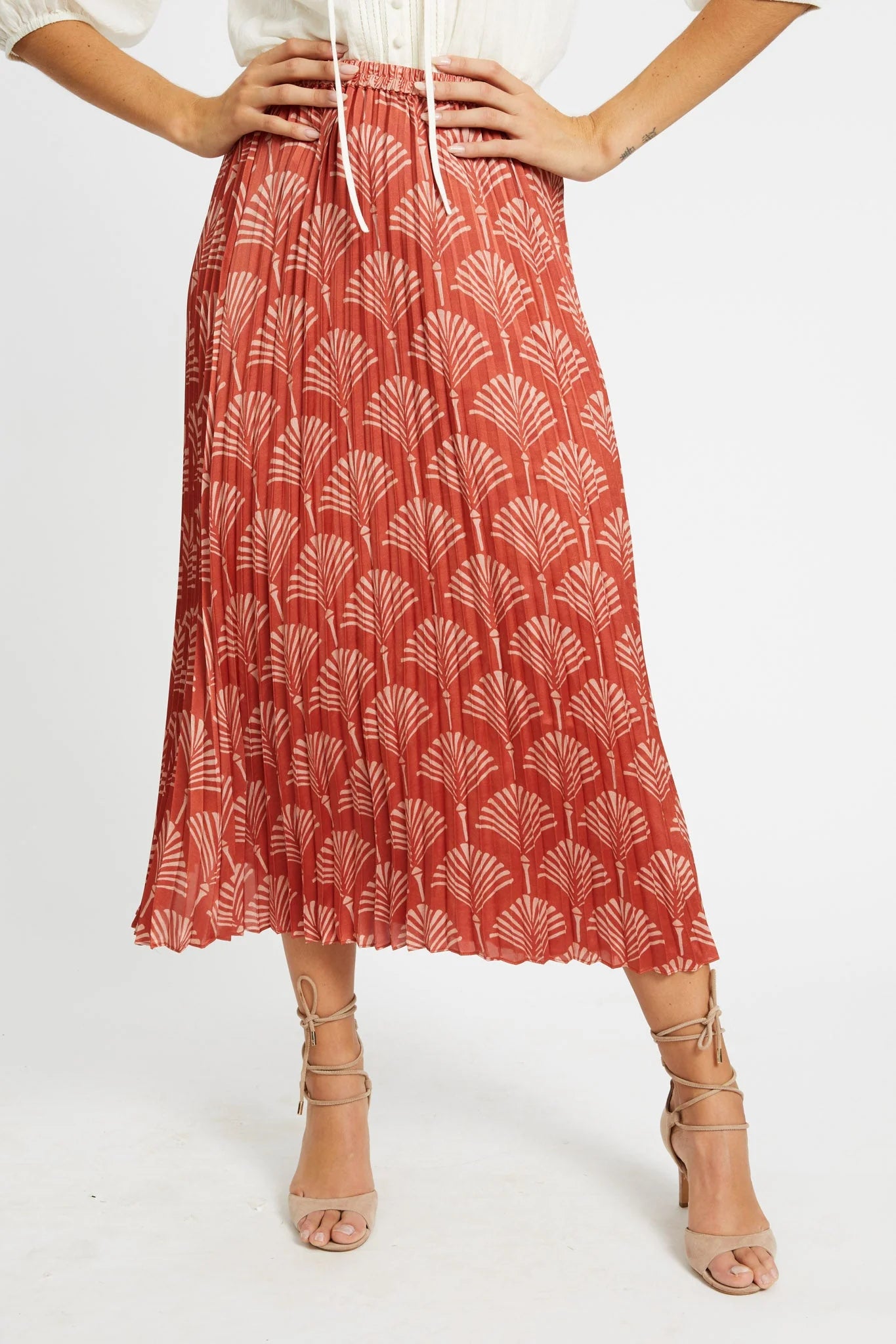 Lucille Rust Ginko Breeze Skirt