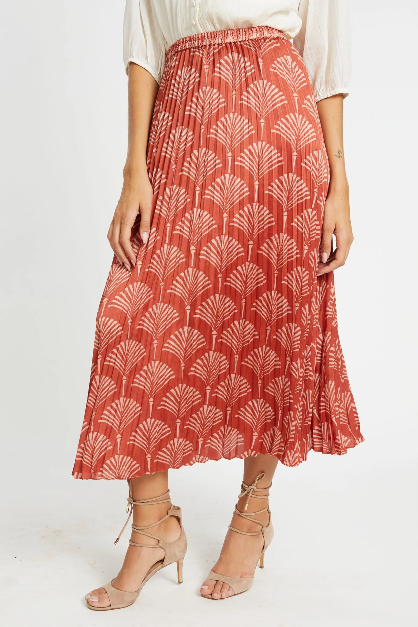 Lucille Rust Ginko Breeze Skirt