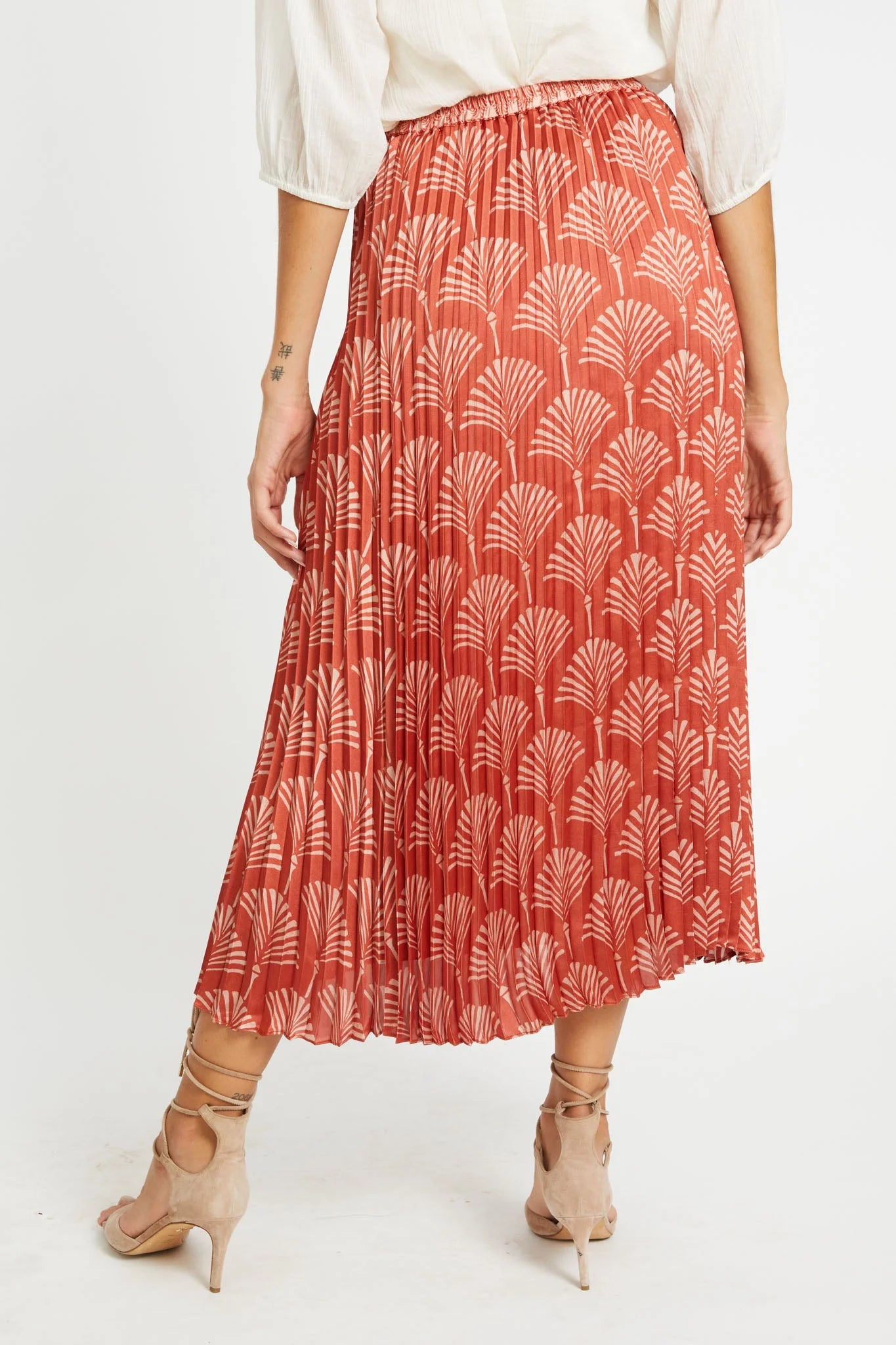 Lucille Rust Ginko Breeze Skirt