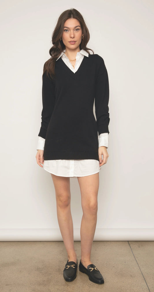 Tessa Twofer Sweater Dress