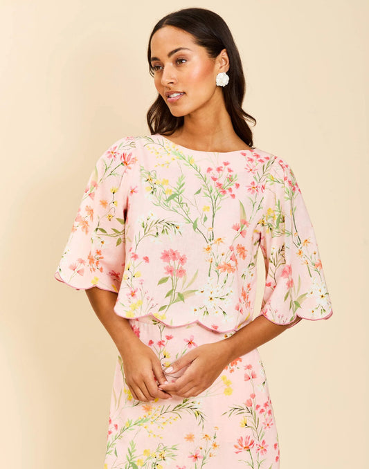 Charlize Scallop Top