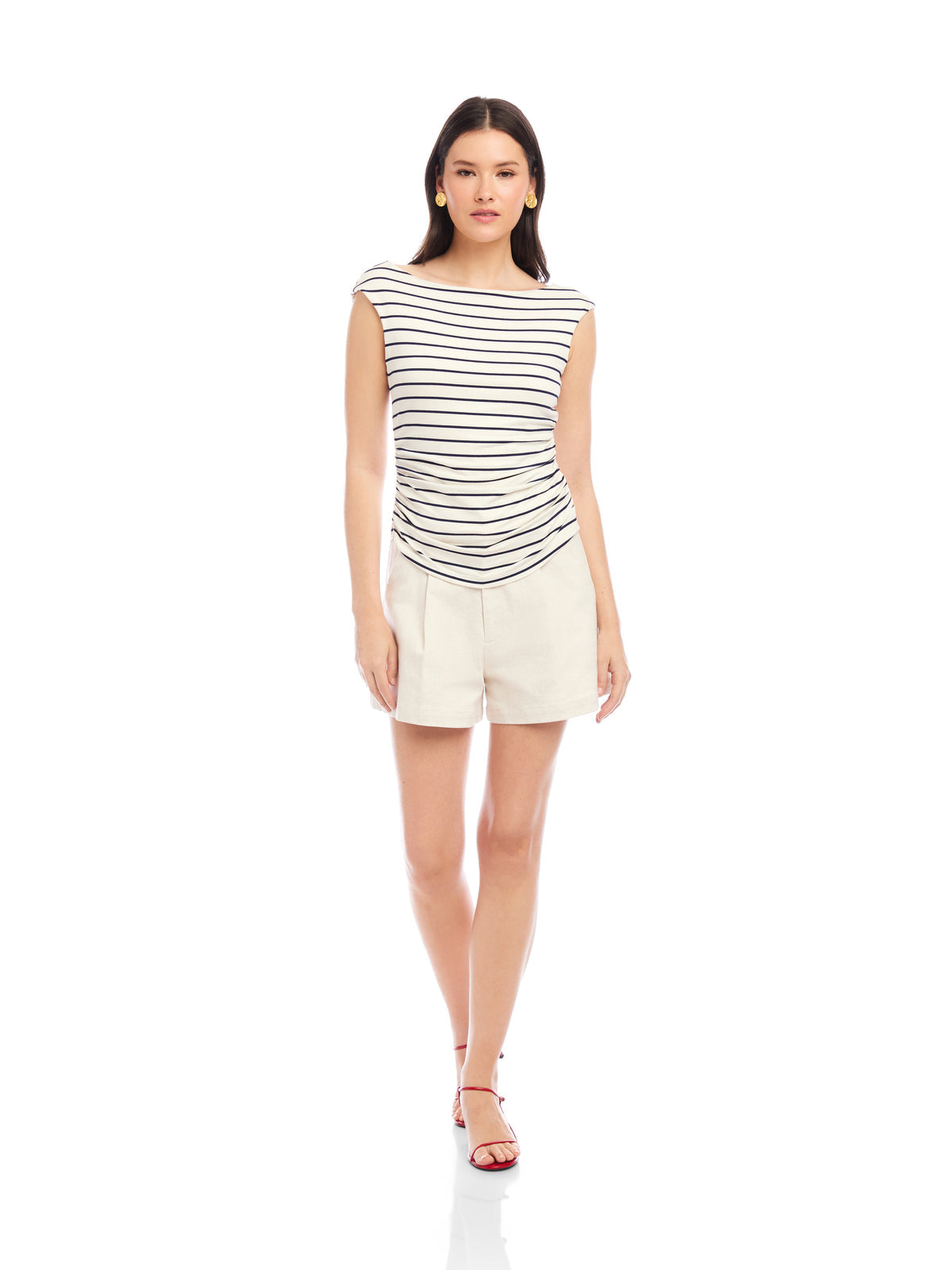 Tasha Side Shirred Top