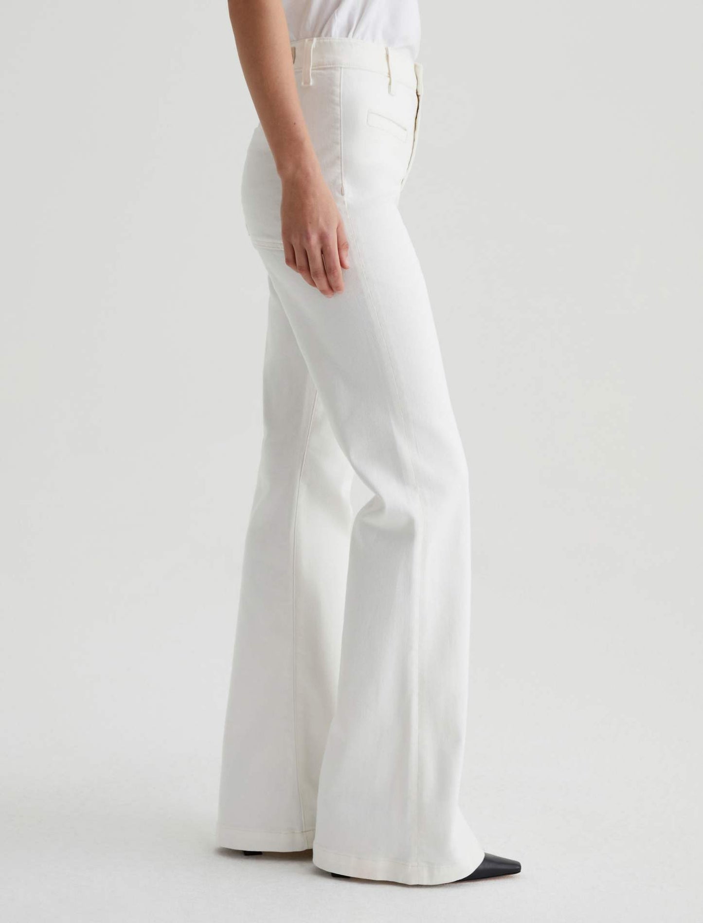 Desi High Rise Flare - Powder