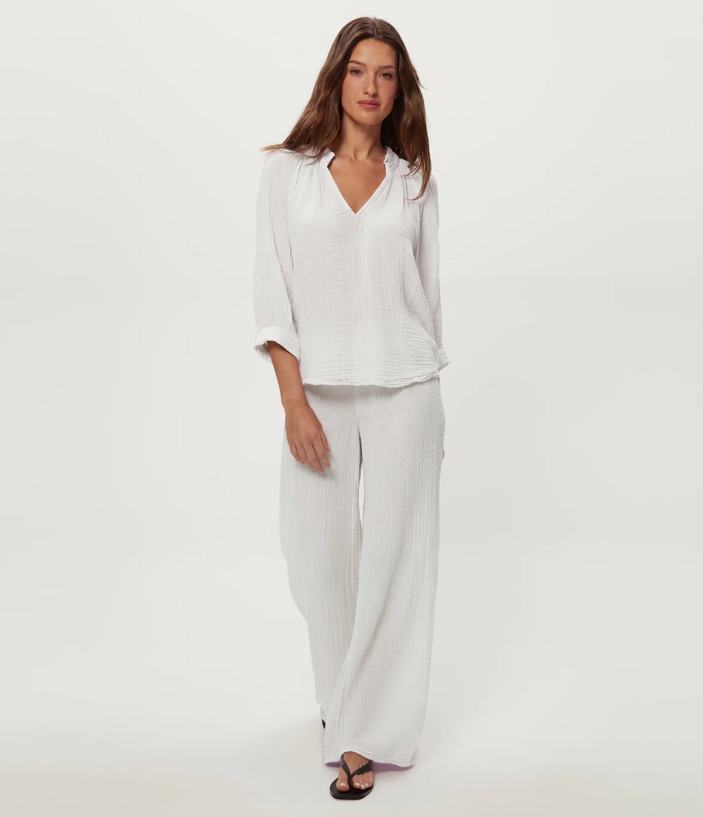 Kali Ruffle Neck Top