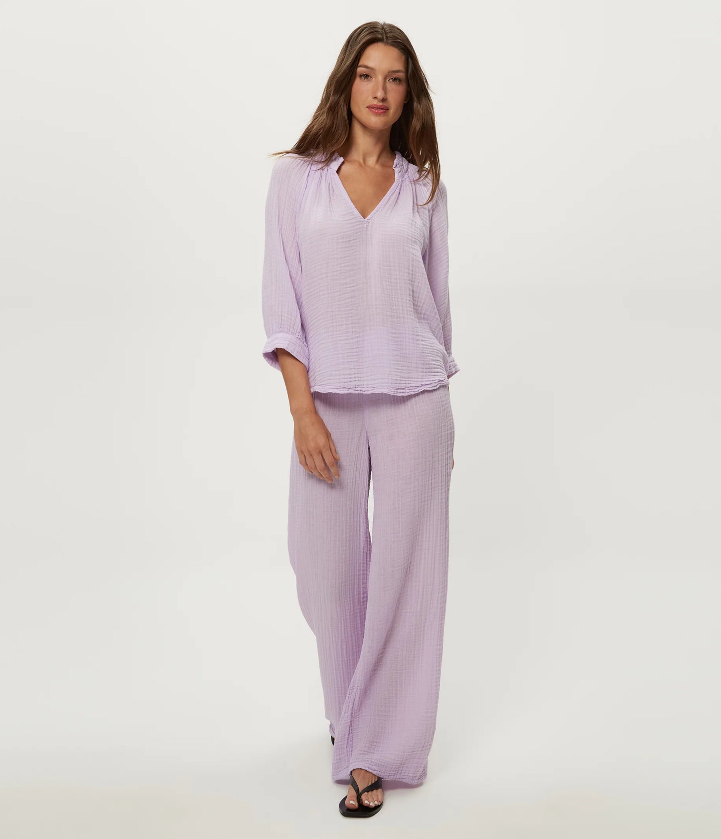 Kali Ruffle Neck Top