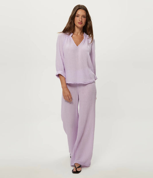 Kali Ruffle Neck Top
