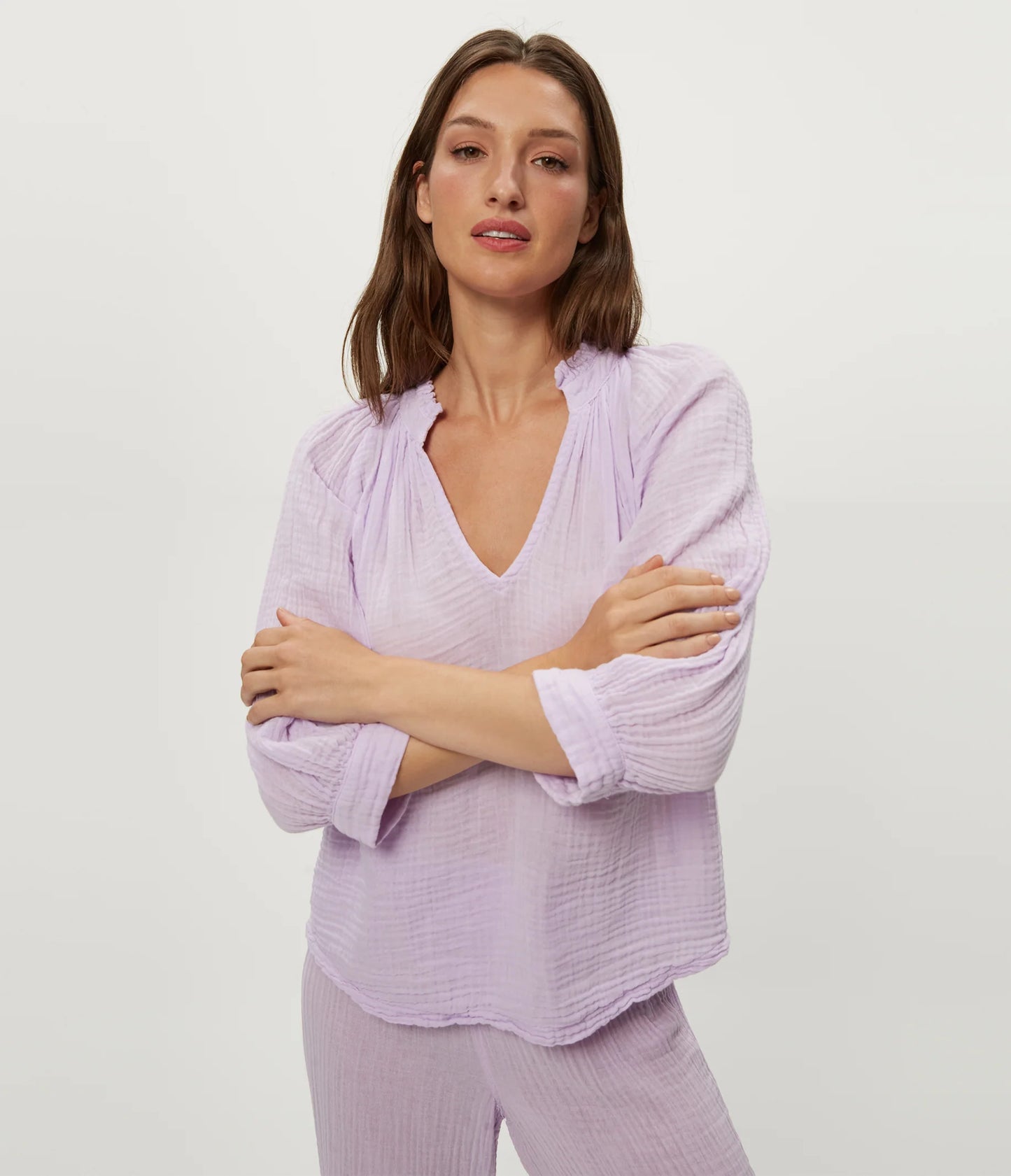 Kali Ruffle Neck Top