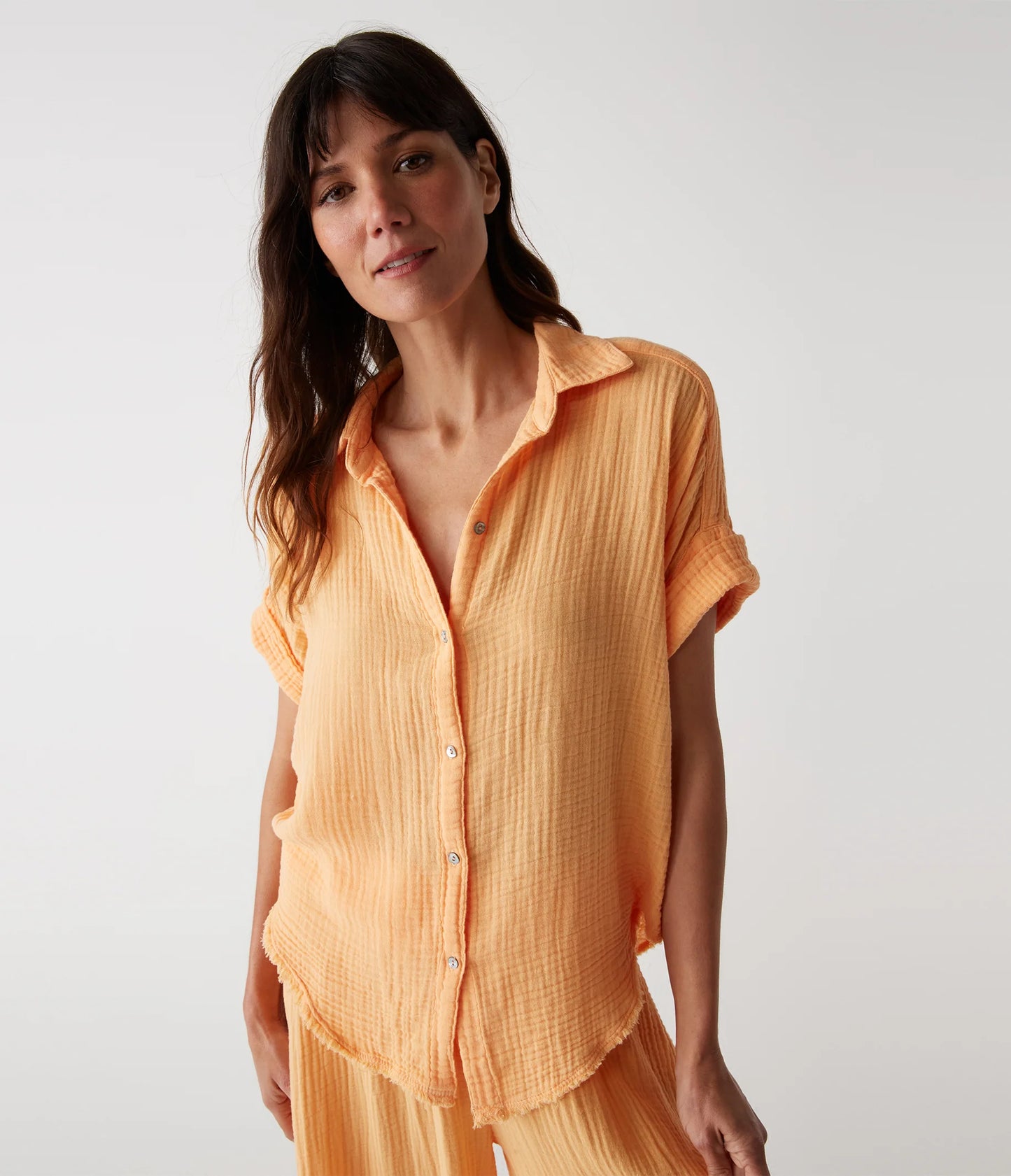 Bailey Gauze Button Down Shirt (DGZ67)
