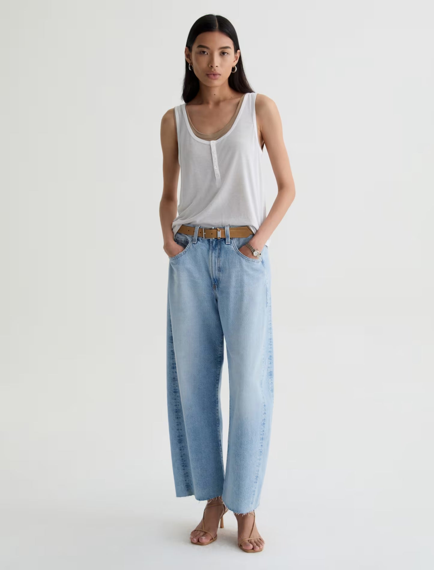 Hattie Crop Barrel Jeans