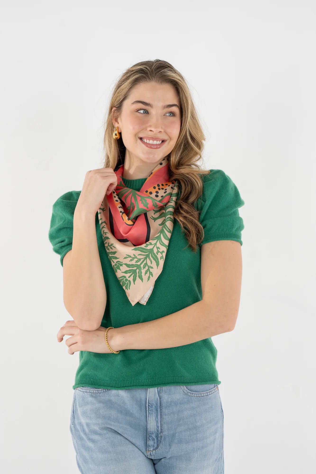 Hand-Stitched Silk Scarf