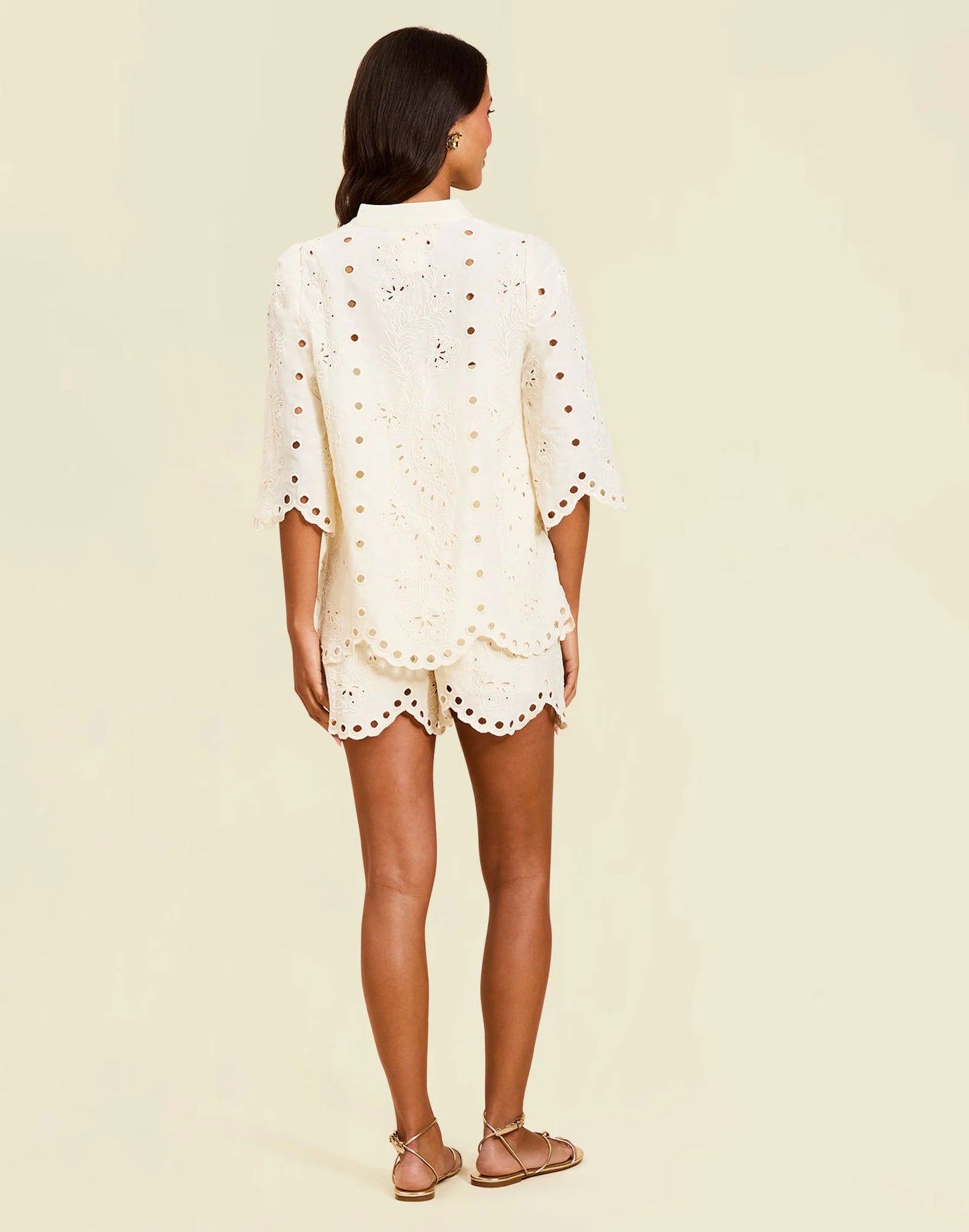 Emilio Scallop Lace Top