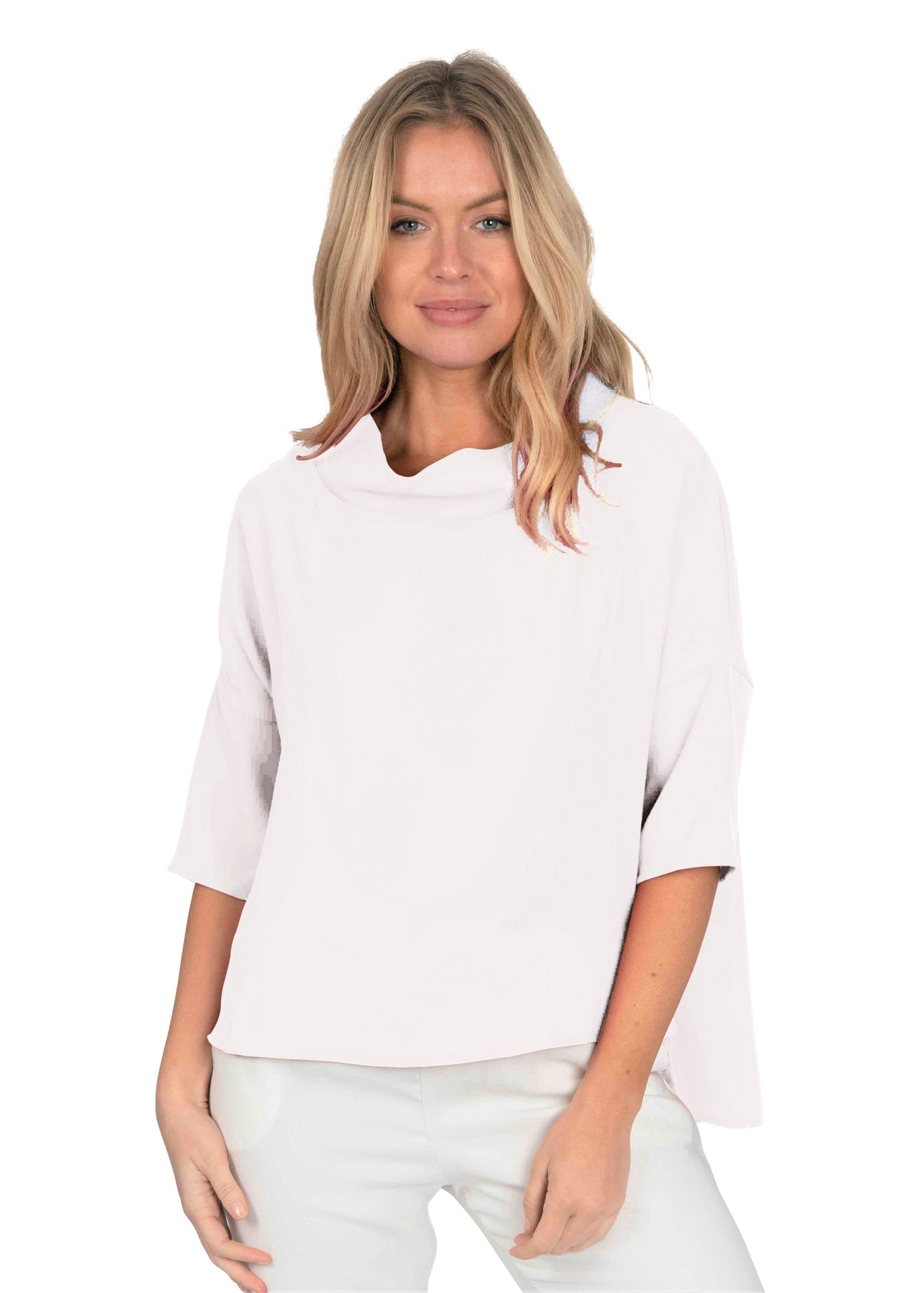 Audrey Cowl Neck Hi Lo Top