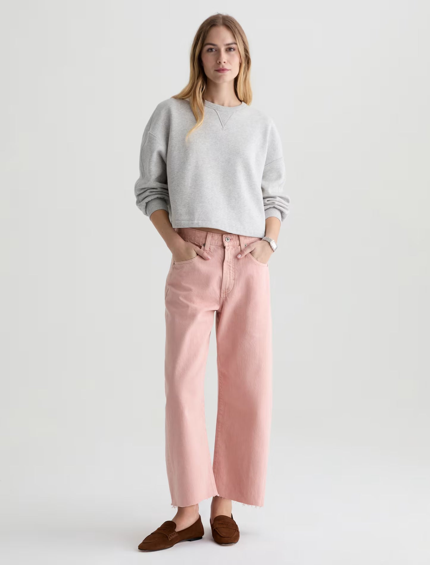 Hattie Crop Barrel Jeans