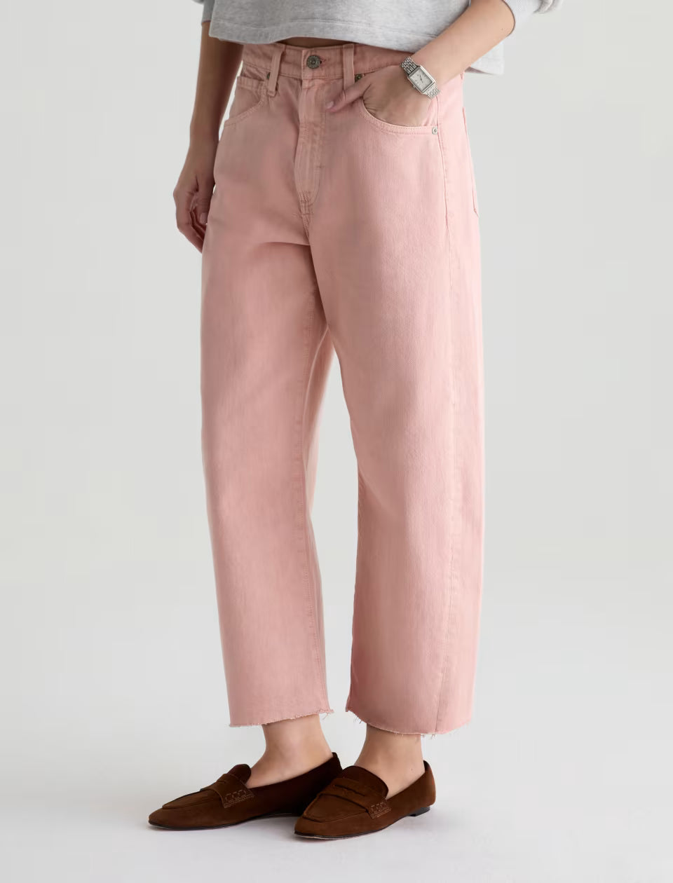 Hattie Crop Barrel Jeans