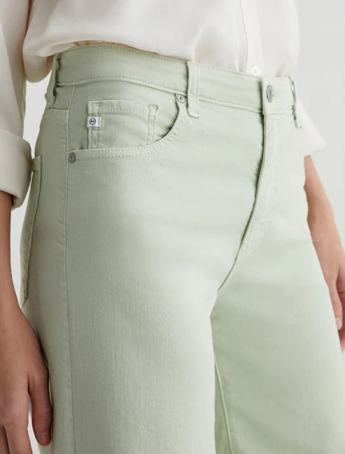 Saige Wide Leg Crop - Pistachio