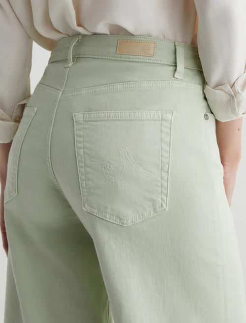 Saige Wide Leg Crop - Pistachio
