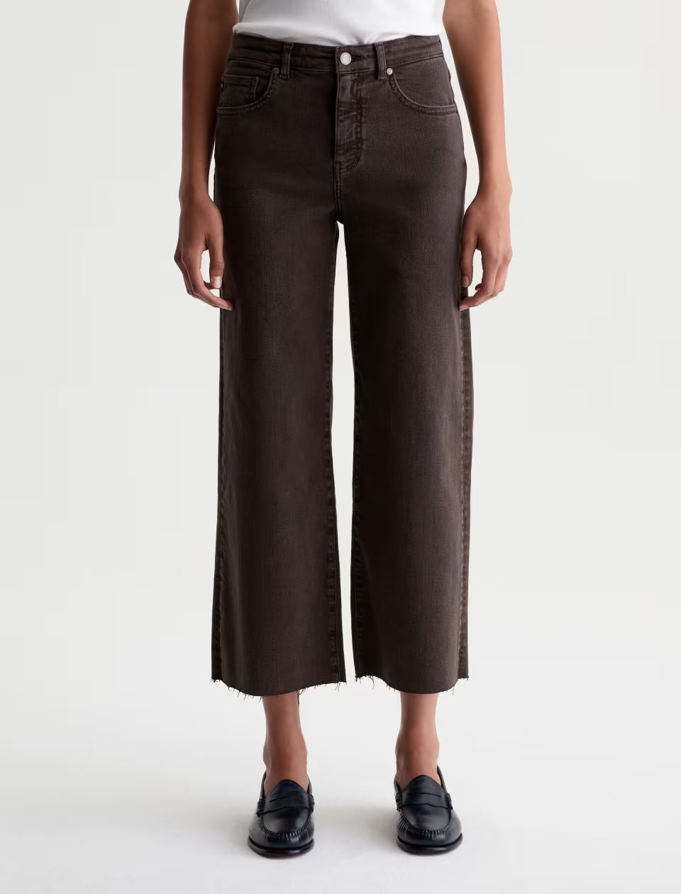 Saige Wide Leg Crop - Sulfur Burnt Umber