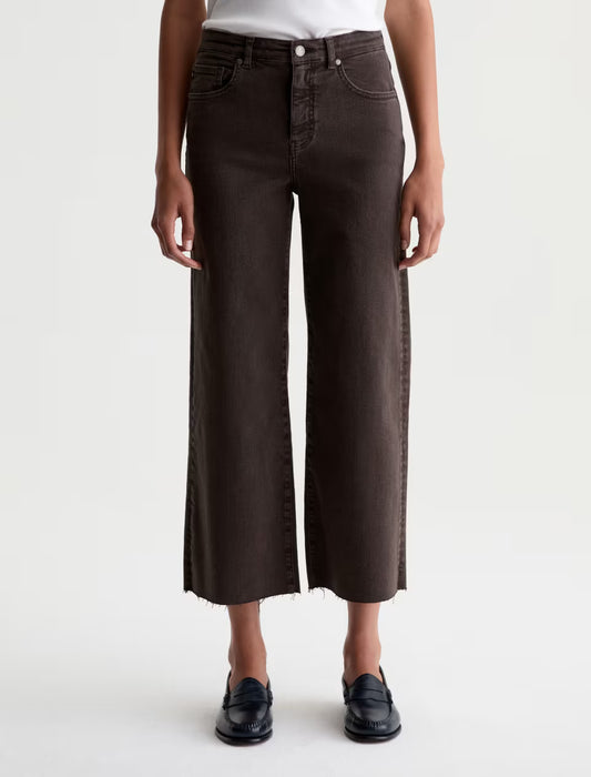 Saige Wide Leg Crop - Sulfur Burnt Umber