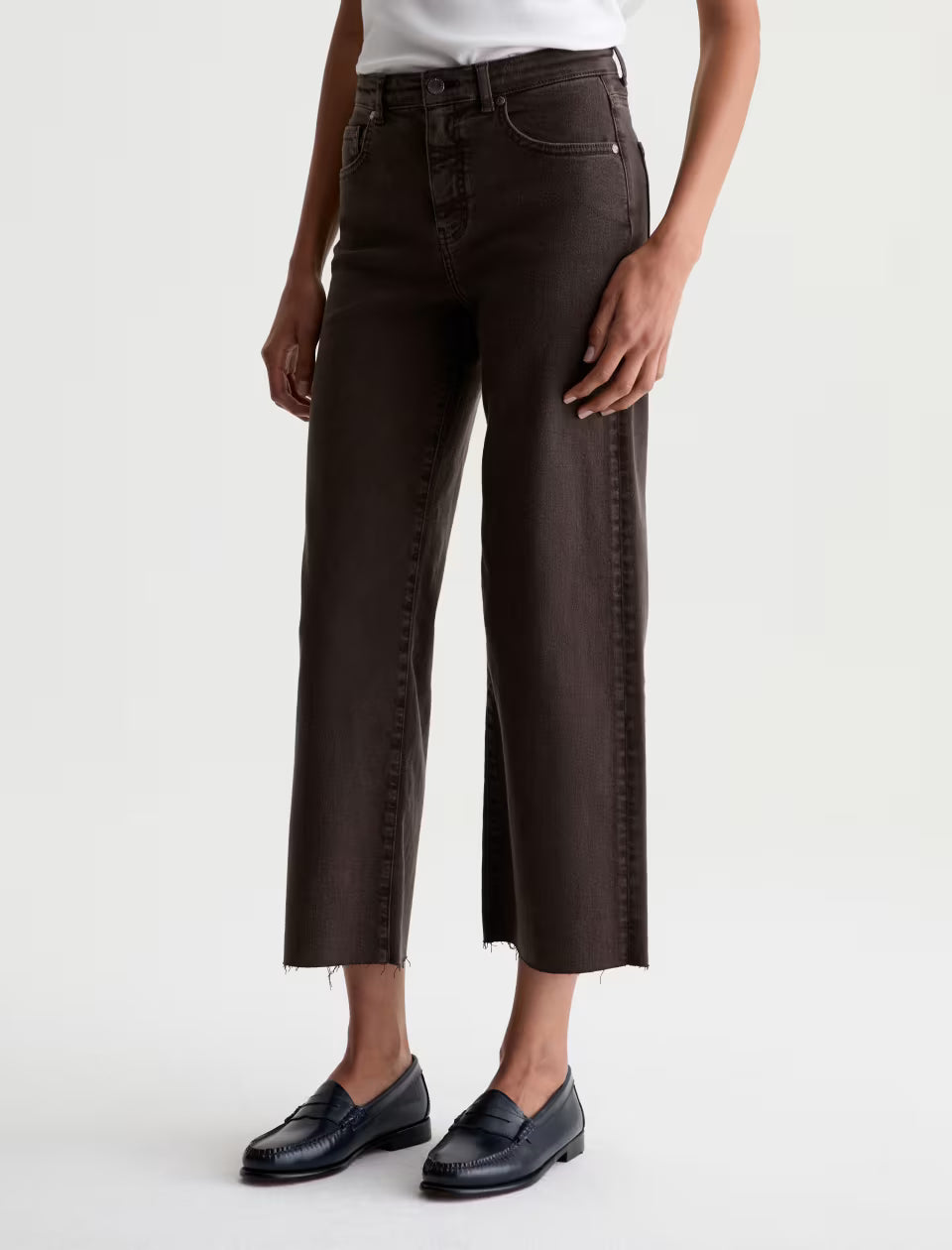 Saige Wide Leg Crop - Sulfur Burnt Umber