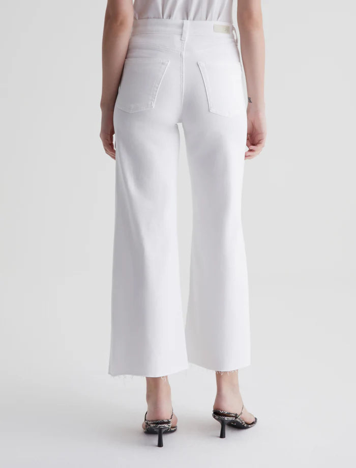 Saige Wide Leg Crop - Modern White