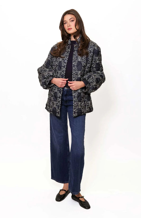 Quilted Bomber Coat