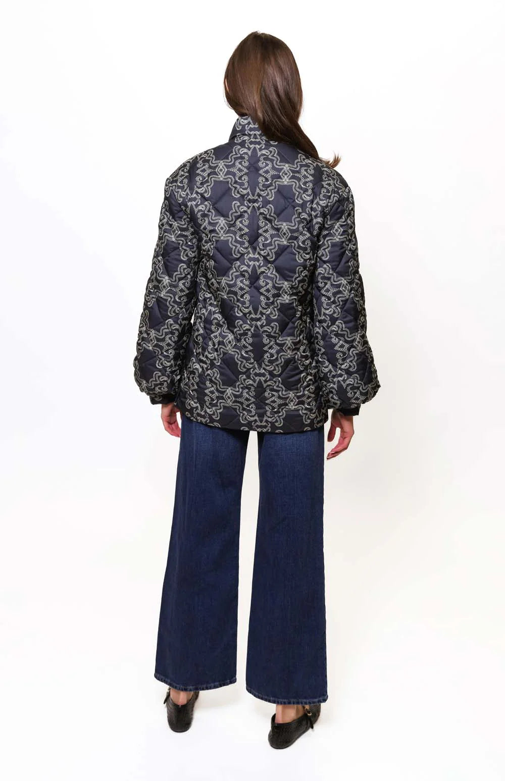 Quilted Bomber Coat