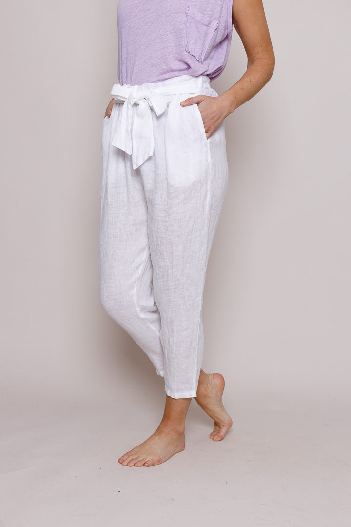 Bahati Linen Belted Pants