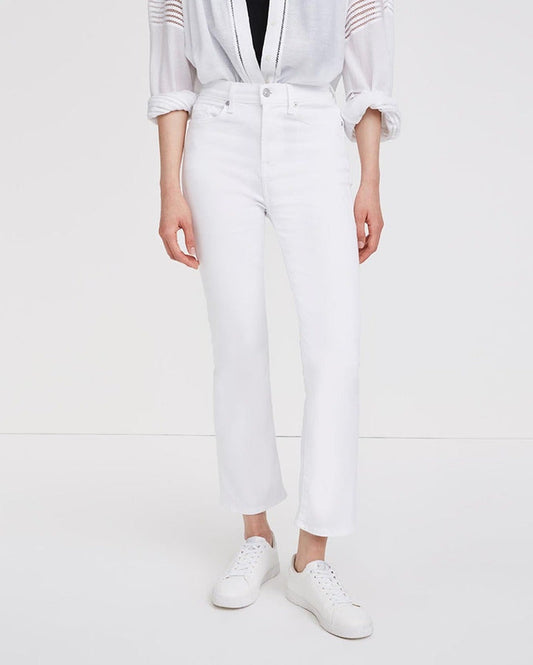 The High Waist Slim Kick - Luxe White