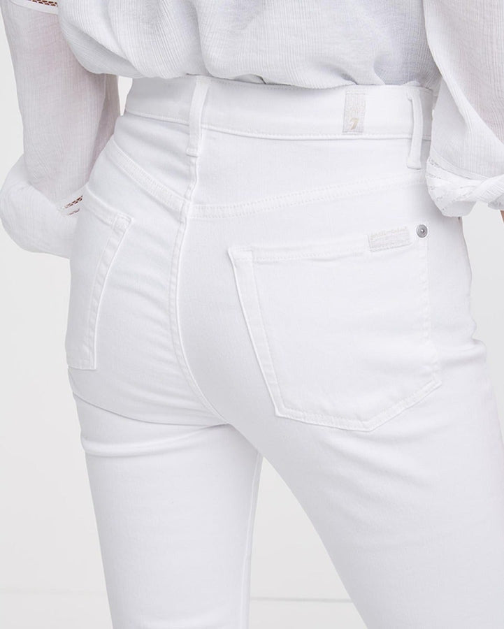 The High Waist Slim Kick - Luxe White