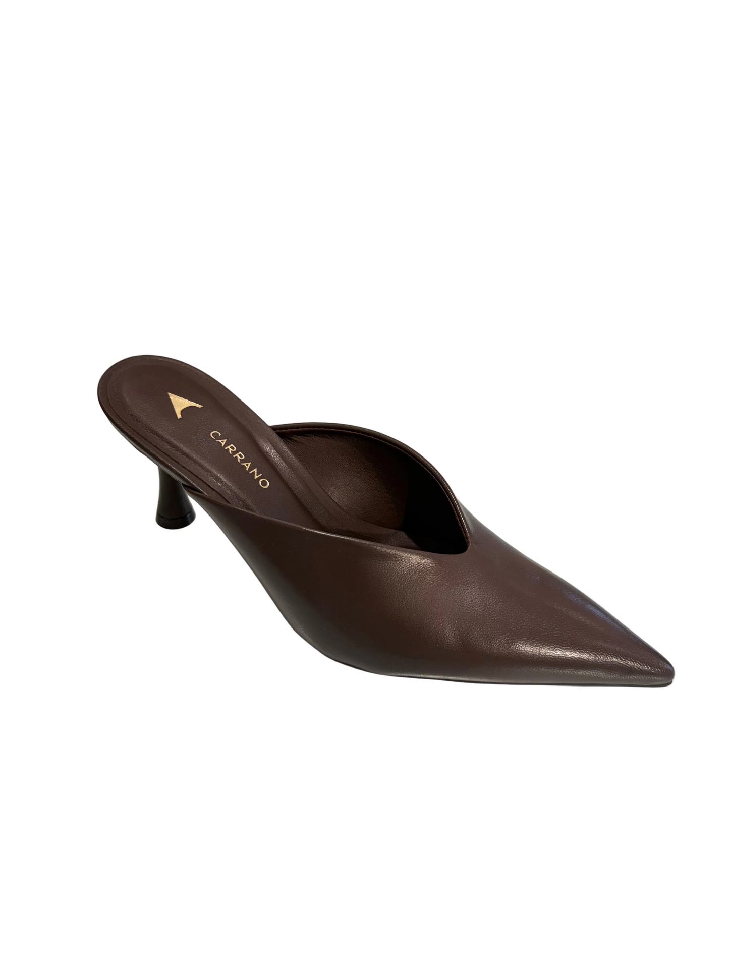 Pointy Toe Heeled Mule