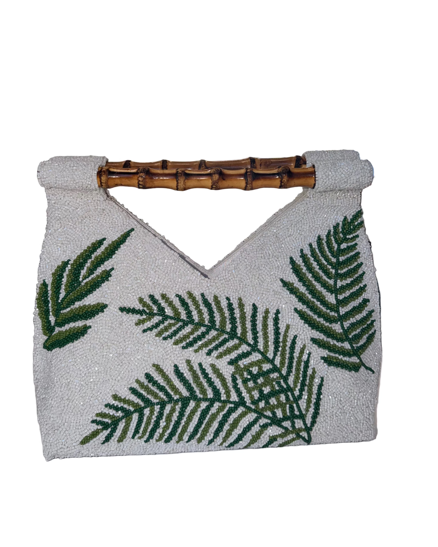 Palm Bag w/ Bamboo Handles