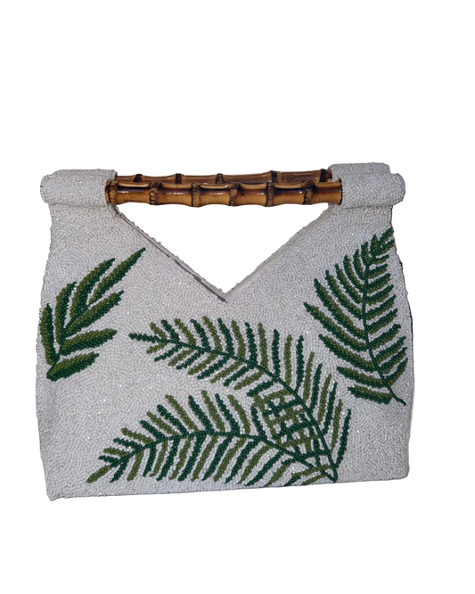 Palm Bag w/ Bamboo Handles