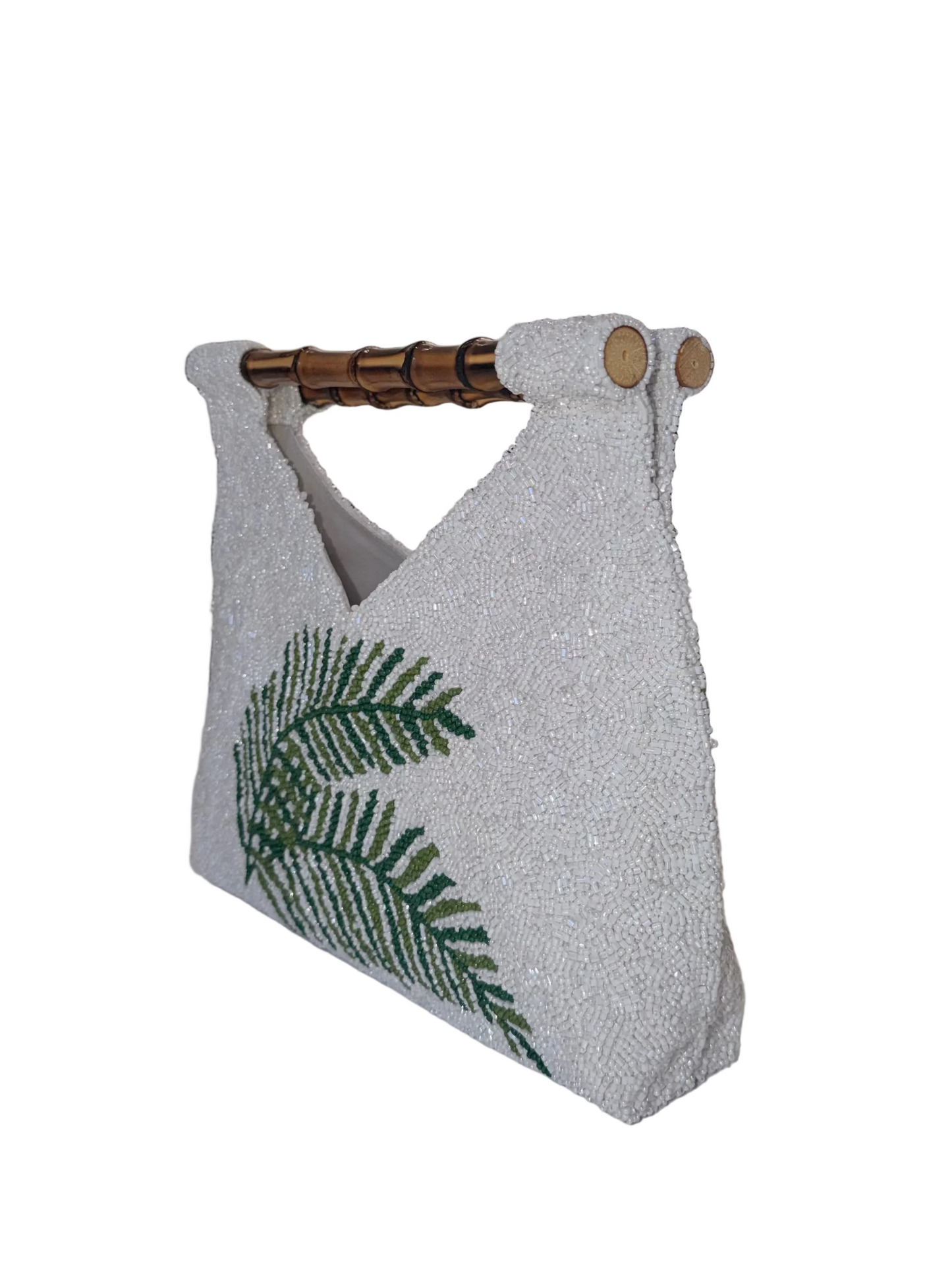 Palm Bag w/ Bamboo Handles