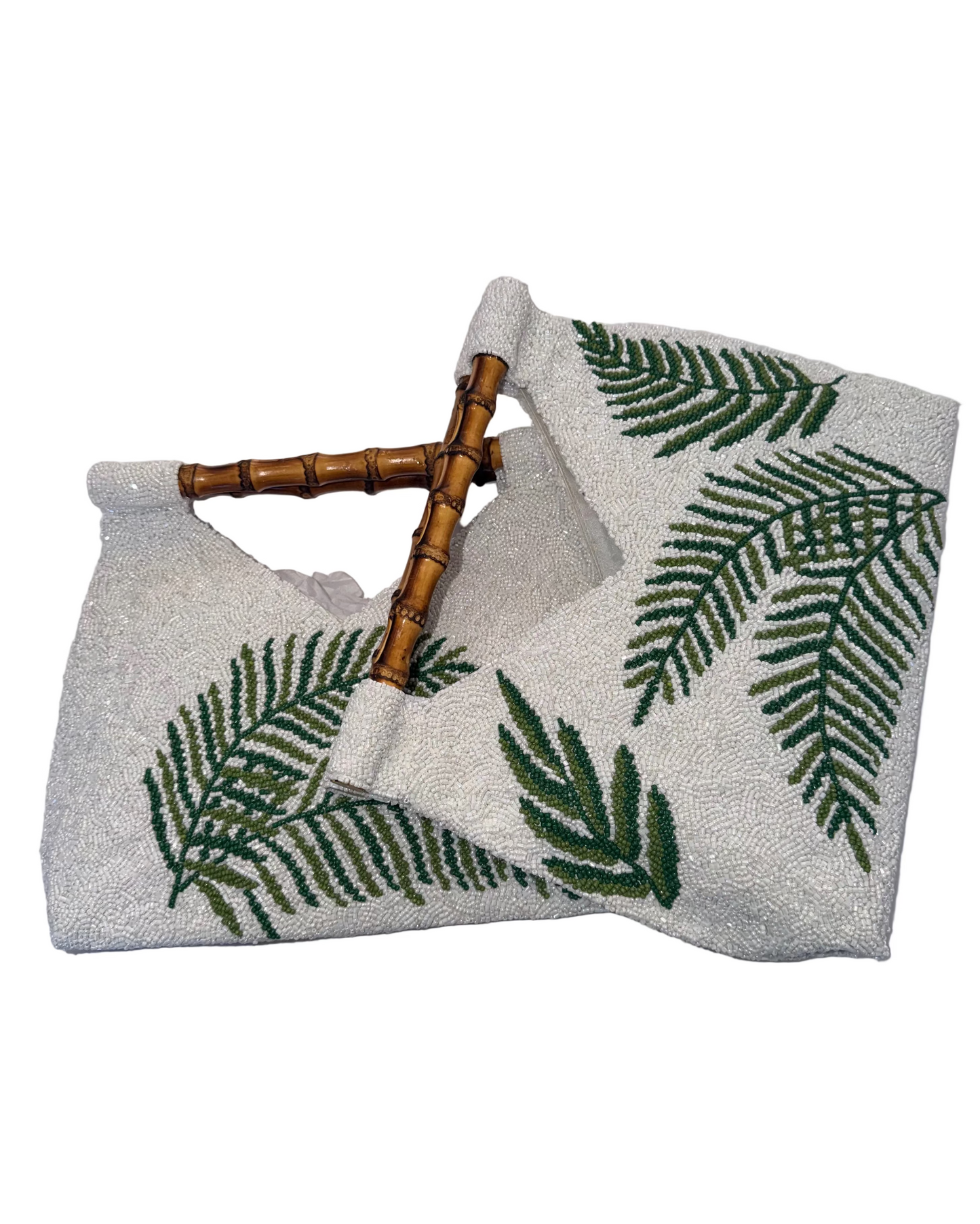 Palm Bag w/ Bamboo Handles