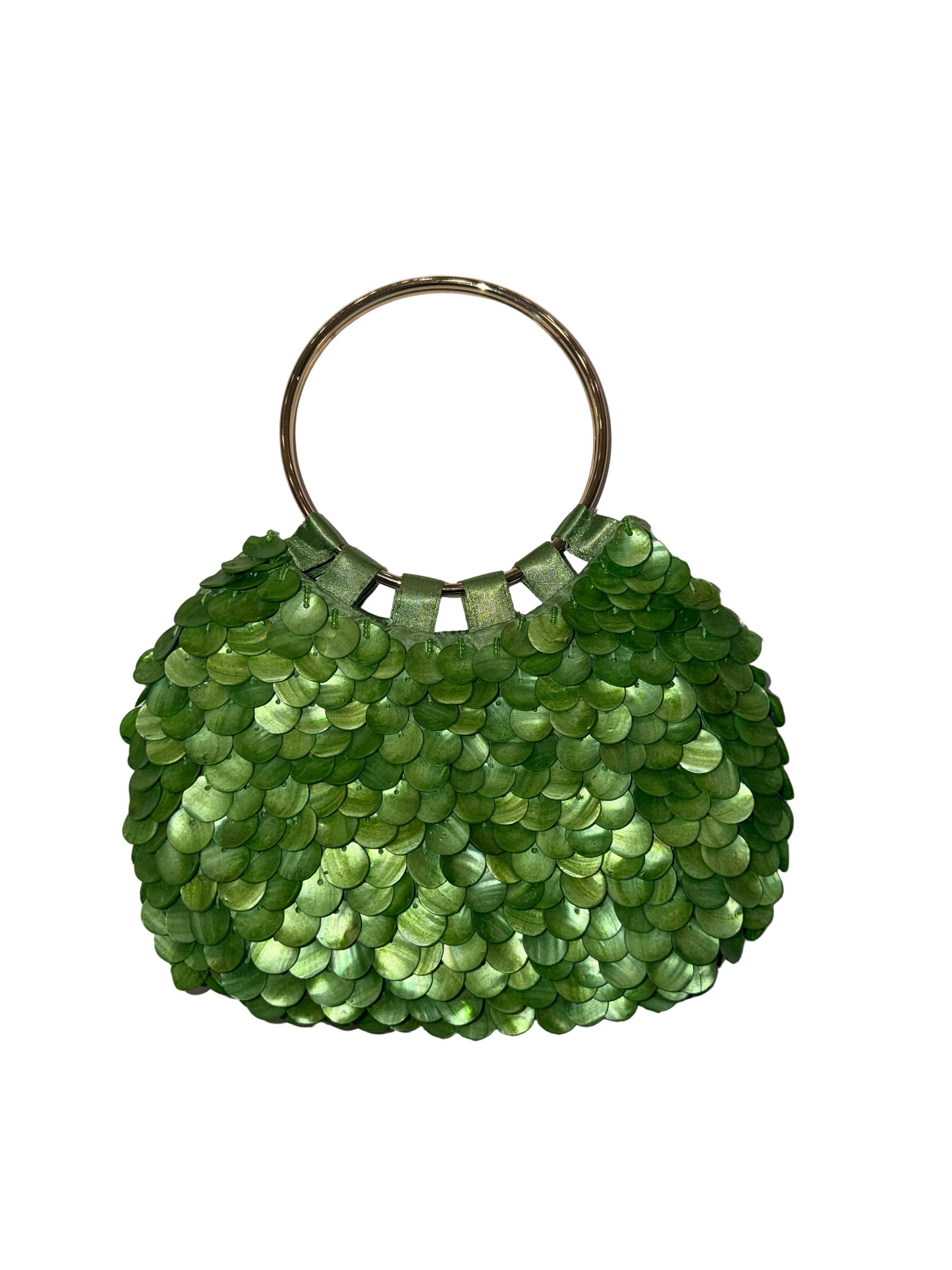 Double Ring Oval Shell Bag