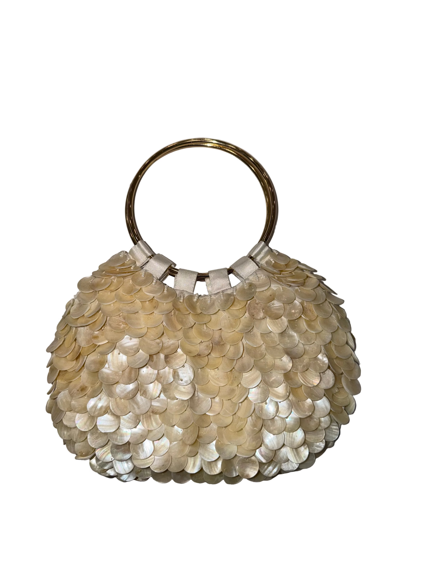 Double Ring Oval Shell Bag