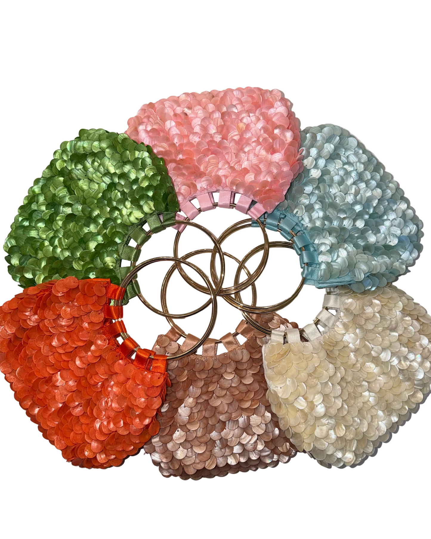 Double Ring Oval Shell Bag