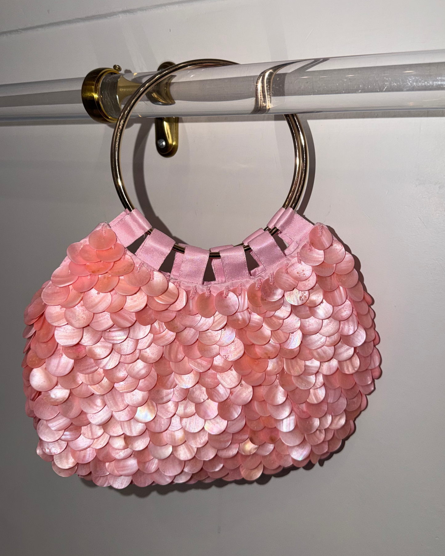 Double Ring Oval Shell Bag