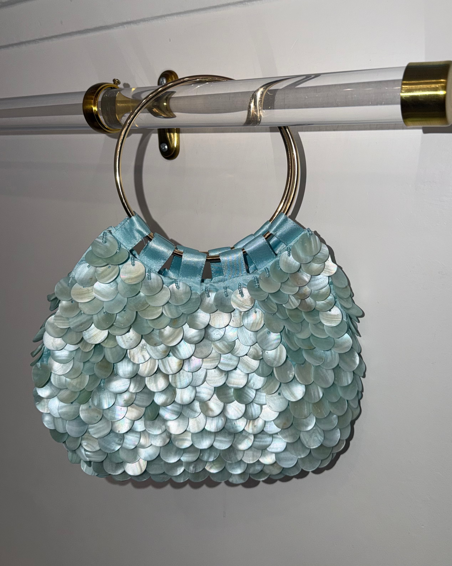 Double Ring Oval Shell Bag