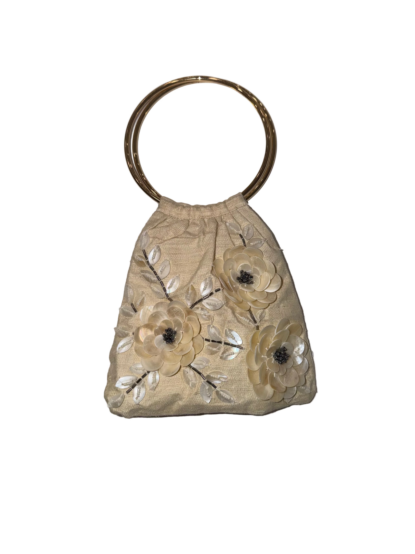 Double Ring Shell Flower Bag