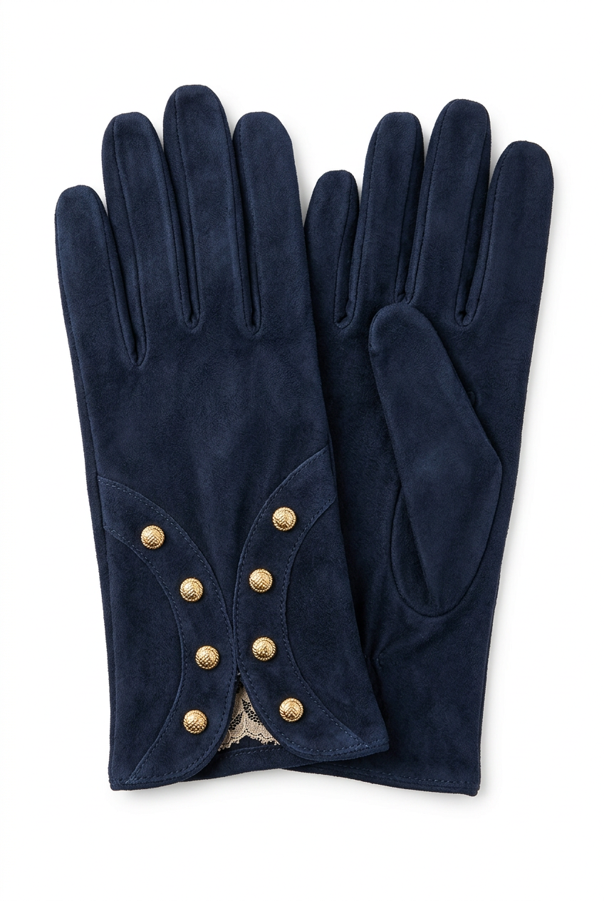 Suede Glove w/ Studs