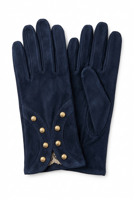 Suede Glove w/ Studs