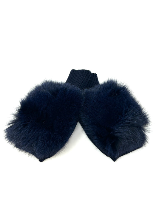 Knitted Glove w/ Fox Fur