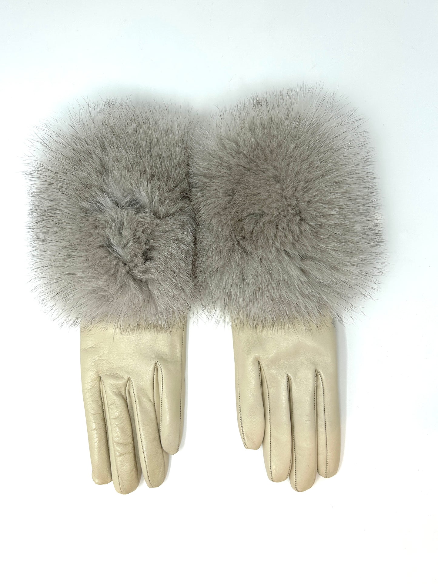 Nappa Glove - Leather w/ Fox Fur