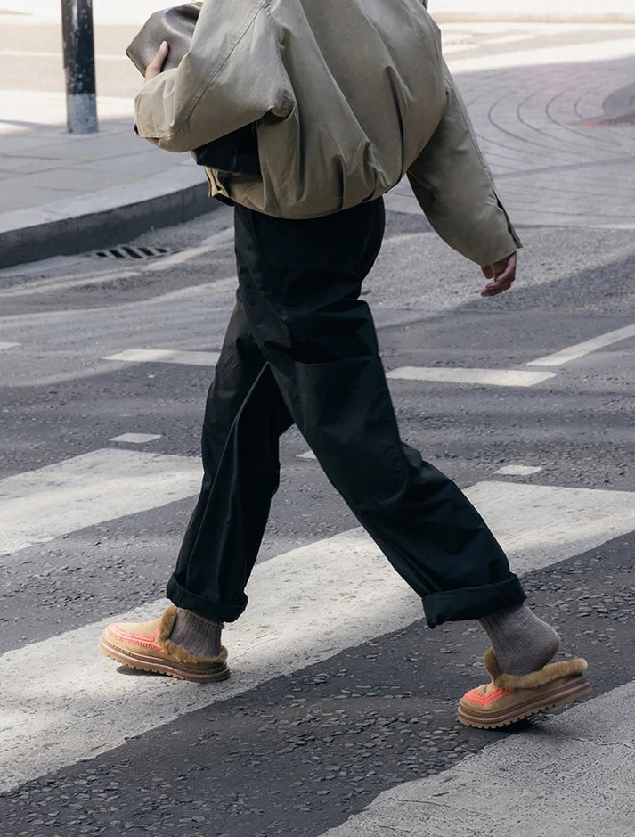 Jun 4.2. Saffron Suede Slippers
