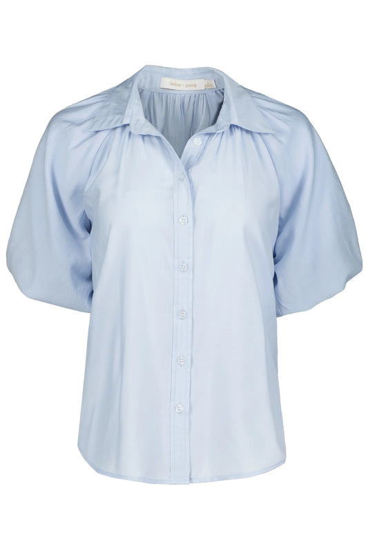 Anise Bubble Sleeve Top